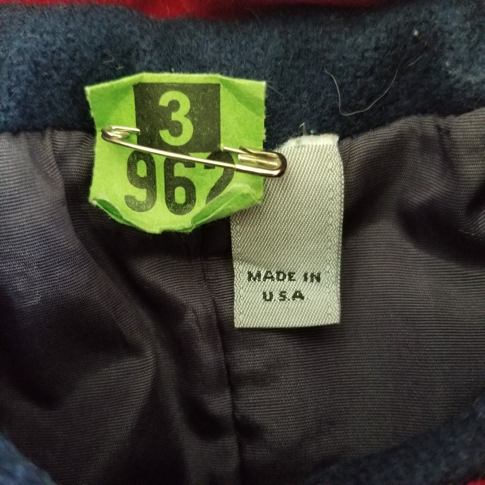 Vintage Rothschild Coat Girls Size 6 Navy Blue Buttons Stains USA - Picture 4 of 12